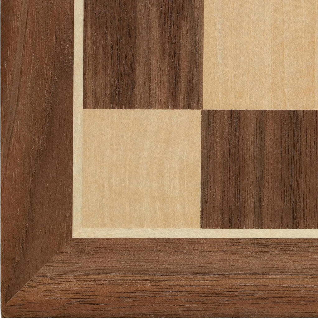Classic Walnut Wooden Chess Board Only 11.875 inches, Large Chess Board for Adults, Wood Veneer Chessboard, 1.25 inch