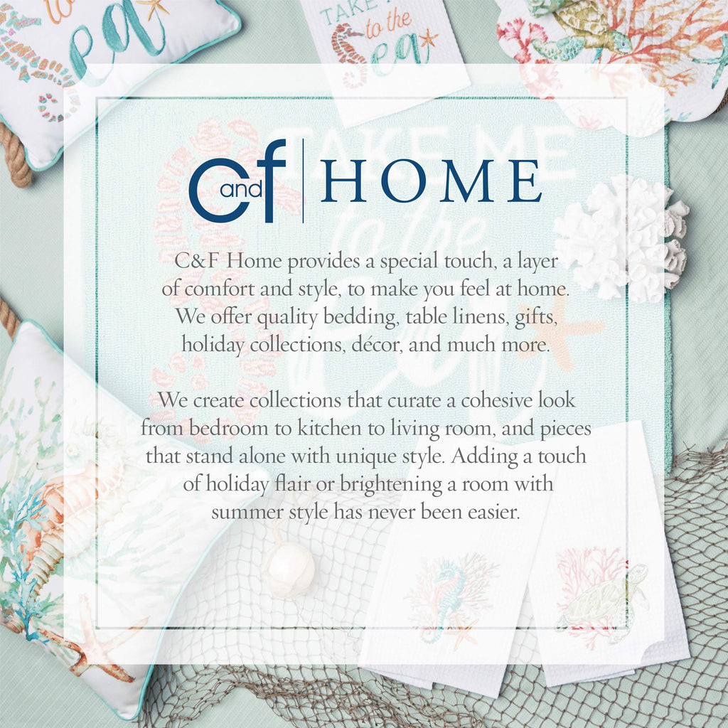 Seaside Denim Jacquard Cotton 2-Piece Quilt Set
