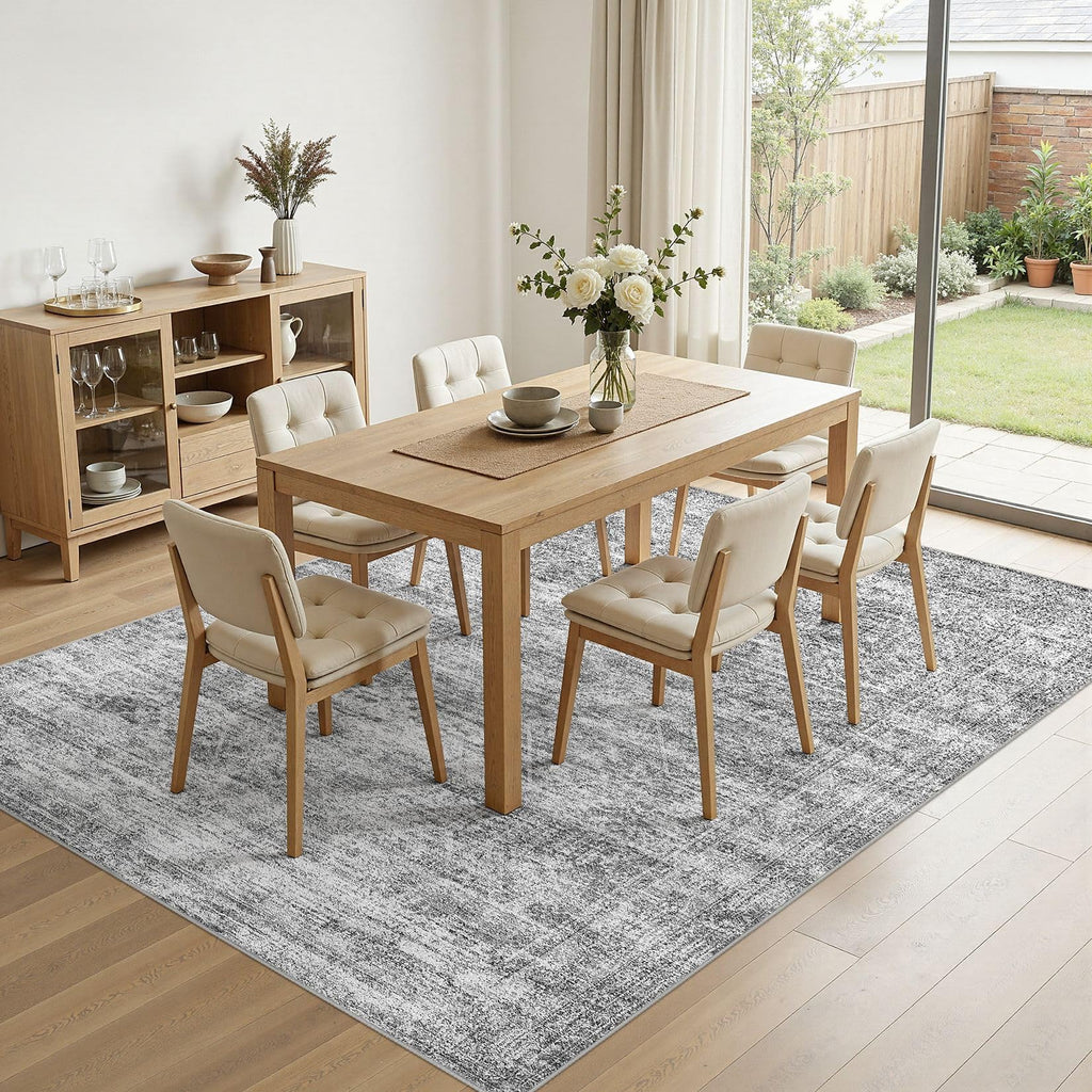 9x12 Area Rugs Abstract Distressed Washable Large Living Room Rug