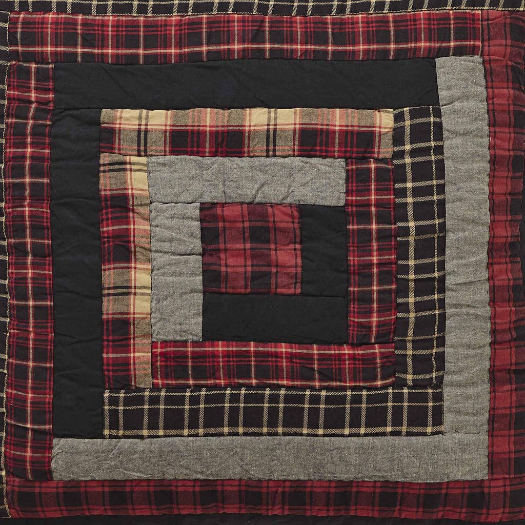 Rustic & Lodge Cumberland Quilted Bedding Accessory, Euro Sham 26x26, Chili Pepper Red