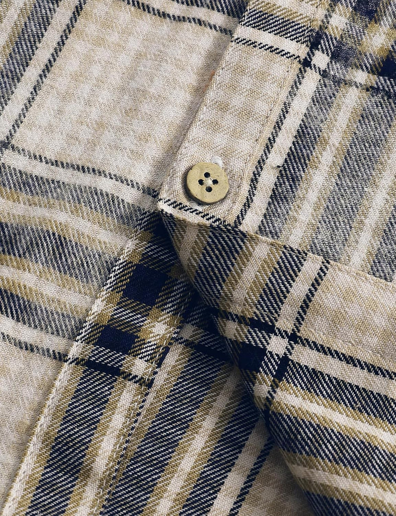 Boys Flannel Shirts Long Sleeve Button Down Plaid Shirt