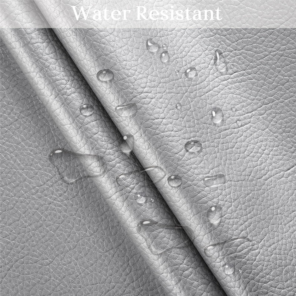 Faux Leather Fabric by The Yard 55" W Outdoor Upholstery Fabric Waterproof PU Leather for Crafts Furniture Handbag