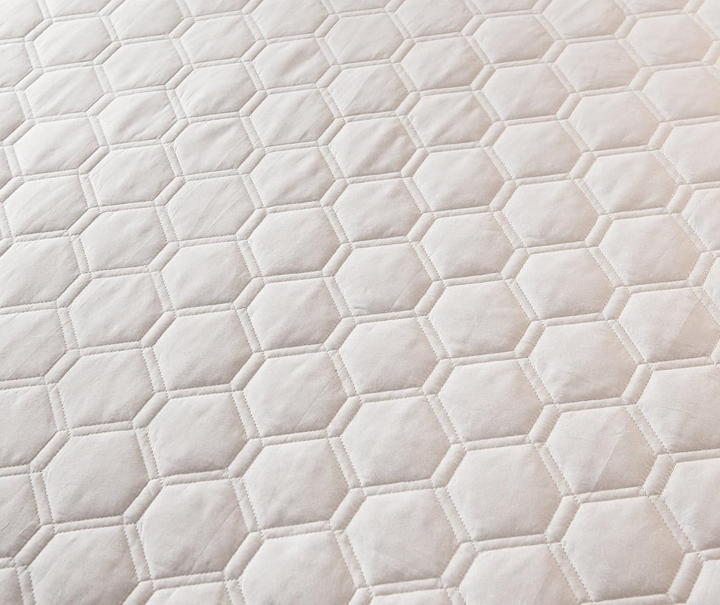 Premium Quilted Fitted Mattress Pad Protector Made with Natural Combed Cotton - Cooling and Breathable Mattress