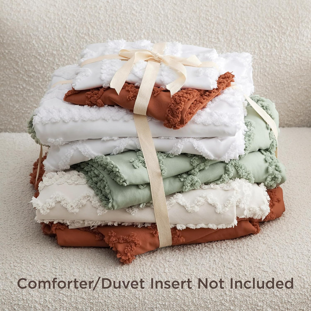 Boho Duvet Cover Queen, Soft & Comfortable Elegant Design Boho Bedding for Decoration, Machine Washable Comforter