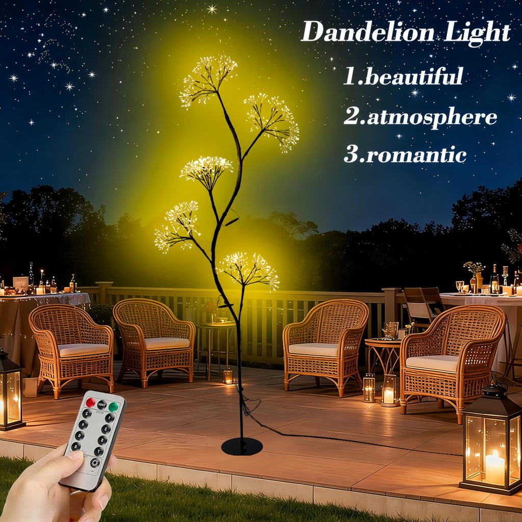 5.9 Ft Dandelion Floor Lamp, 720 LED Warm White
