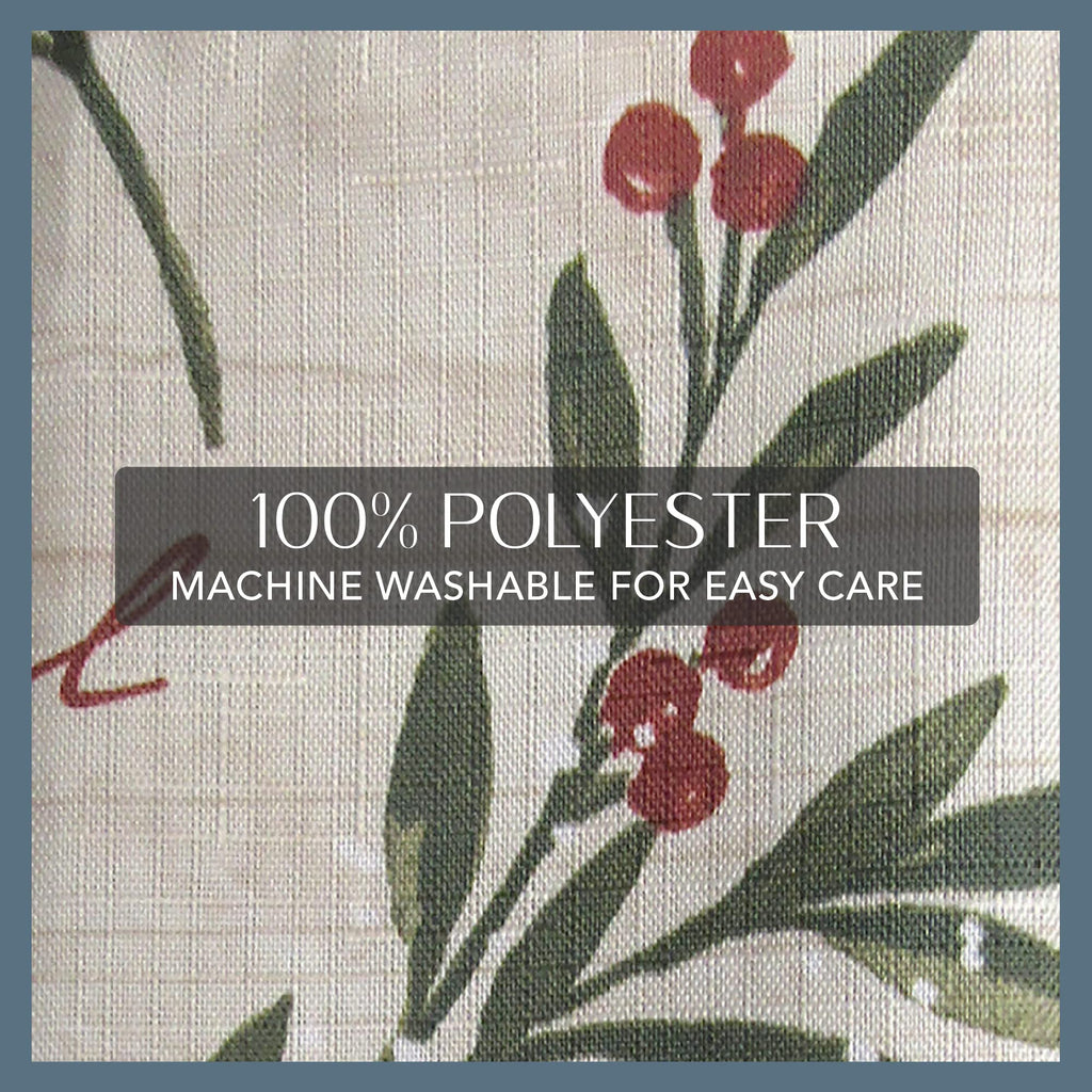 Holiday Tree Trimmings Tablecloth, Multicolor - 70" W x 70" L Round