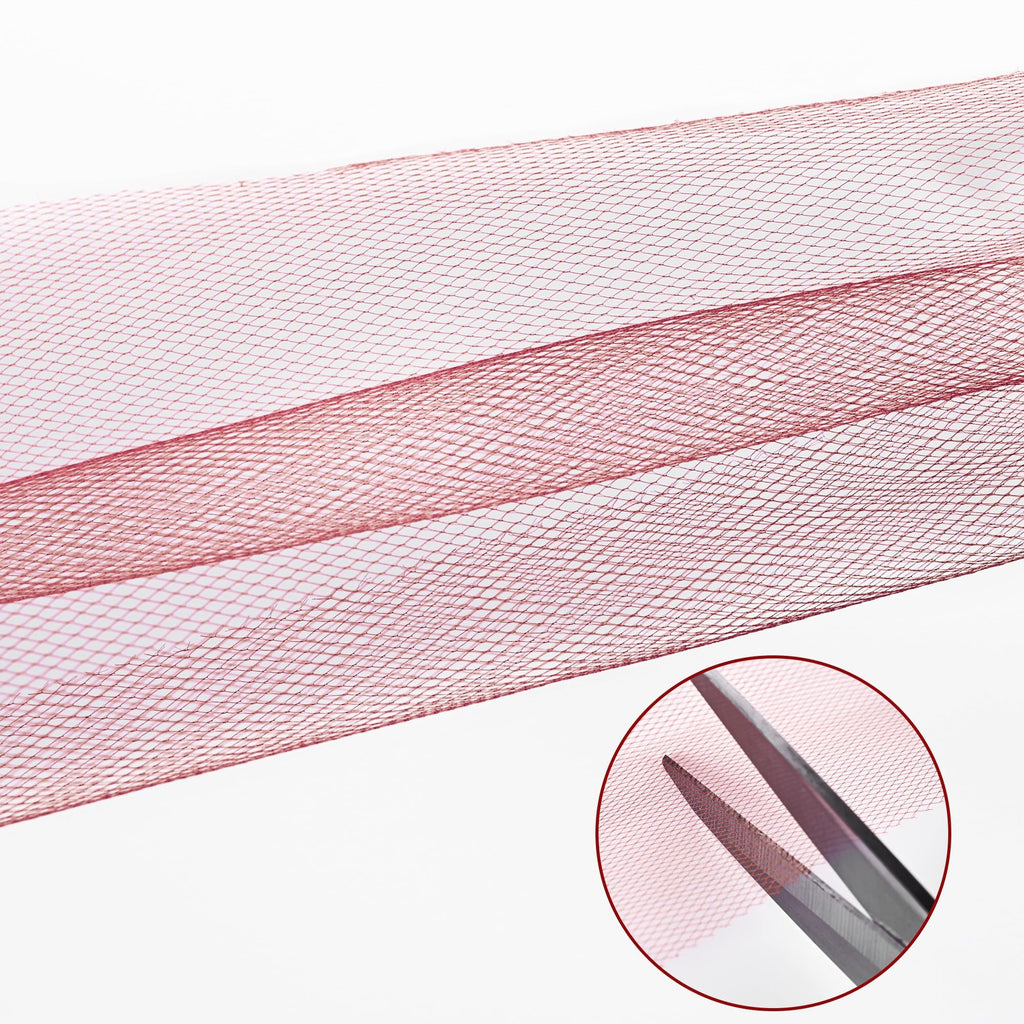 Red Tulle Mesh Ribbon 6 Inch x 100 Yards(300ft) Netting Spool Fabric Ribbon Ideal for Tutu Skirt Art Gift Wrapping