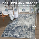 5x7 Area Rugs for Living Room Rug Washable: Modern Rug for Dining Room Bedroom Carpet Non Slip Low Pile 5 by 7 Indoor
