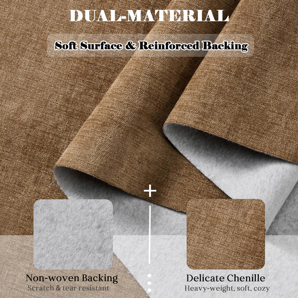 Chenille Fabric by the Yard 59" W Upholstery Material DIY(1 Yard)