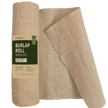 15.7 Inch Natural Burlap Fabric Roll, 10 Yards Jute Fabric