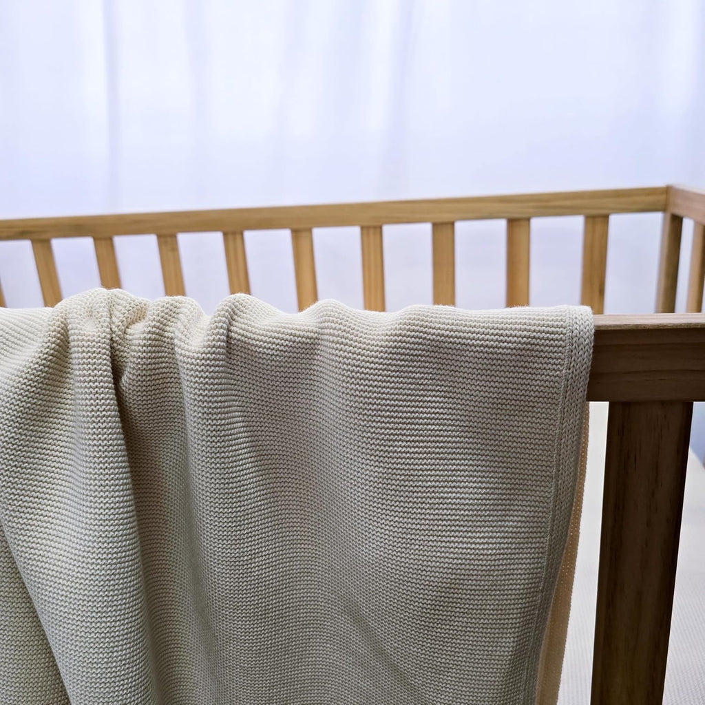 The Classic Blanket - 100% Organic Cotton Baby Blanket, American Made, 30x40in - Bassinet, Crib, Stroller - Gift