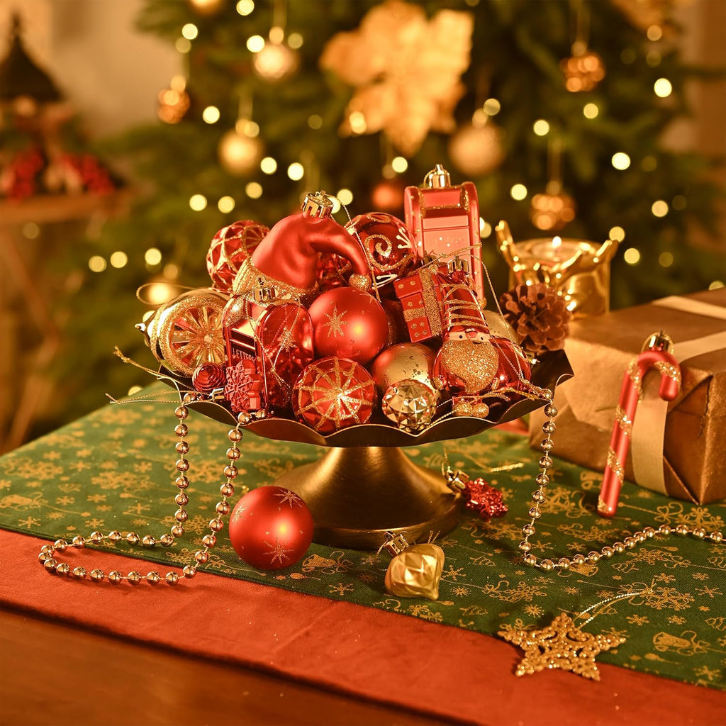 100ct Christmas Ball Ornaments Tree Decorations Set