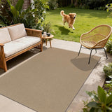 Easy Jute 5x7 ft Outdoor Washable Rug Non Slip Woven Texture Durable Farmhouse Rug for Entryway Pati