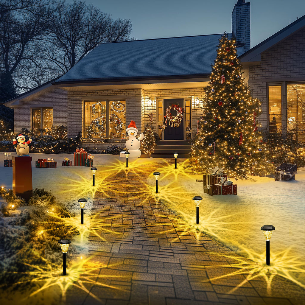 16 Pack Solar Lights Outdoor Waterproof, Solar Garden Lights