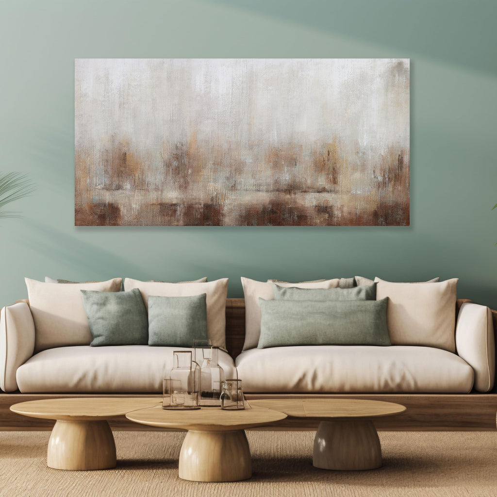 Abstract Wall Art Home Decor Wall Brown Canvas Print Wall Art Framed Modern Abstract Artwork Bedroom Dining Room Home
