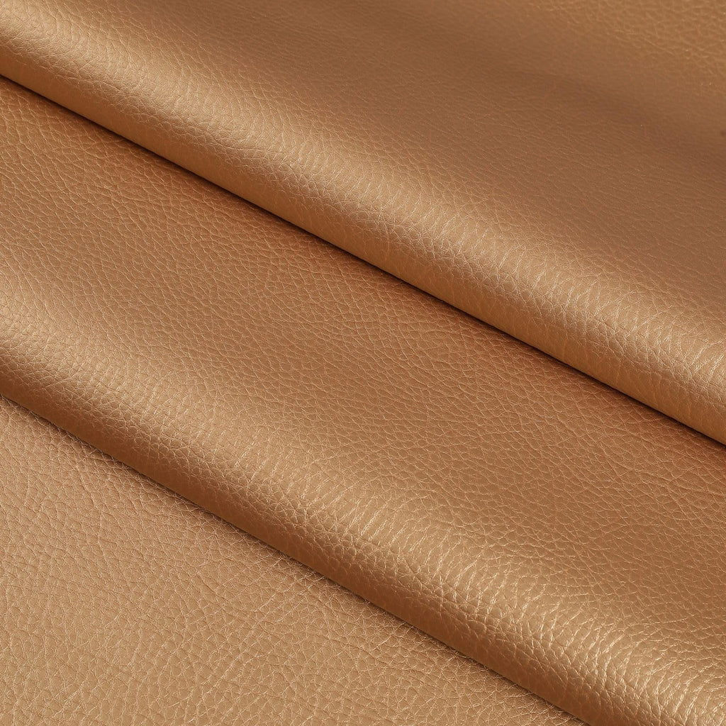 Faux Leather 0.7mm Upholstery Fabric by the Yard 8 Yard Gold