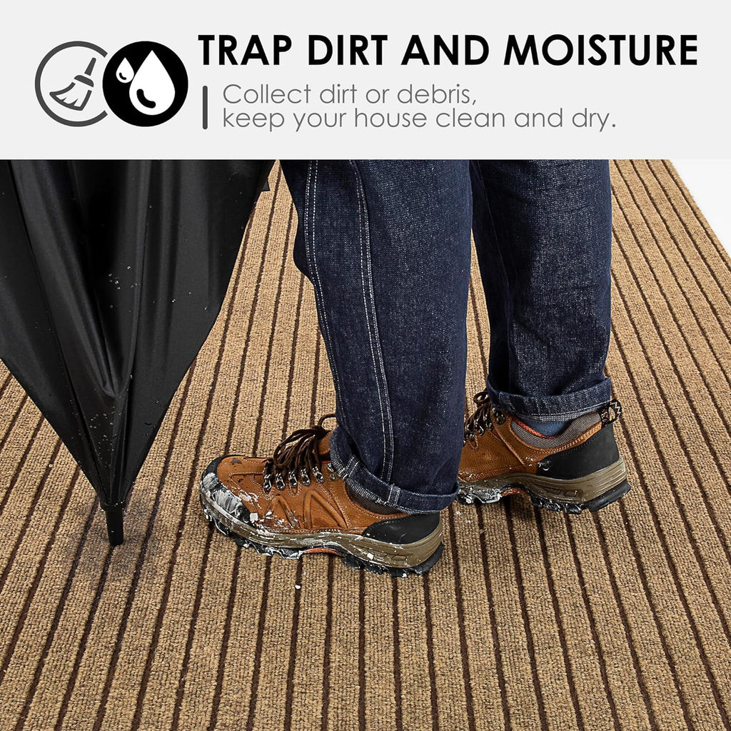 2Ft x 6Ft Outdoor Runner Rug Waterproof, Non Slip Rubber Backing
