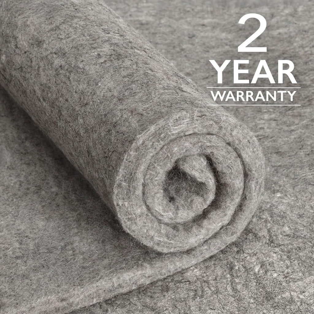 Basics - 5'x7' - 1/2" Thick - 100% Felt - Protective Cushioning Rug Pad - Safe for All Floors and Finishes Including - Set of 35