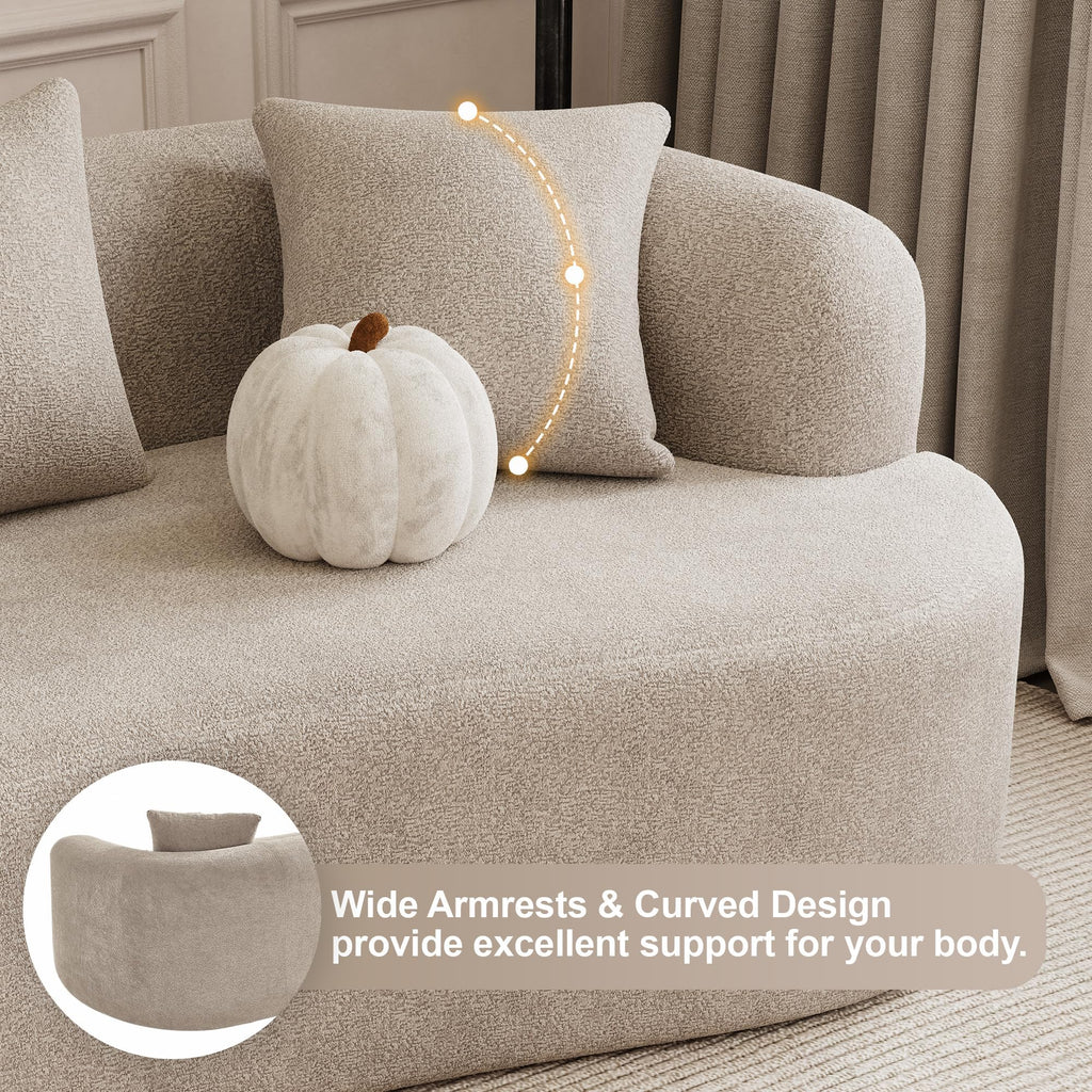 131" Modern Curved Sectional Sofas
