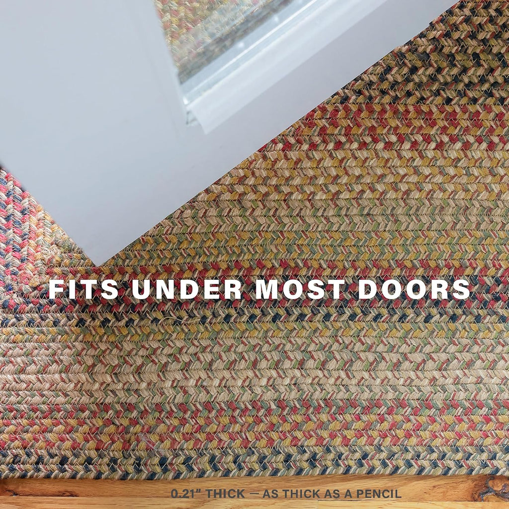 Kingston Oval Braided Rugs 20x30 - A Jute Braided Multi Colored Rug to Use, and Bathroom