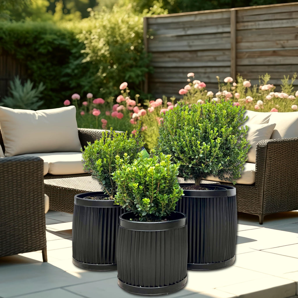 French Country Style Belly Bucket Planters