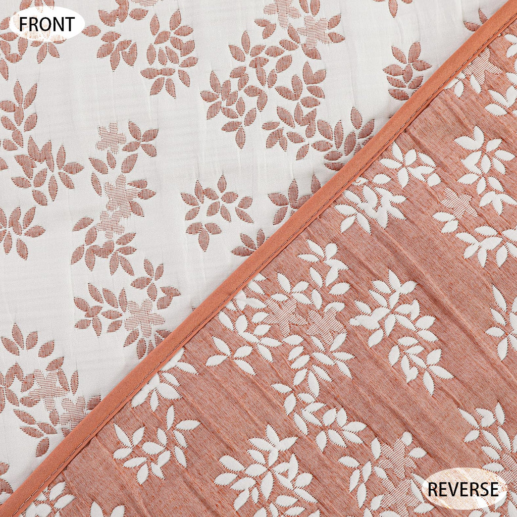 Jacquard Embroidered Stitching Coverlet Bedspread Ultra Soft Bedding Solid 3 Piece Summer Quilt Set with 2 Quilted
