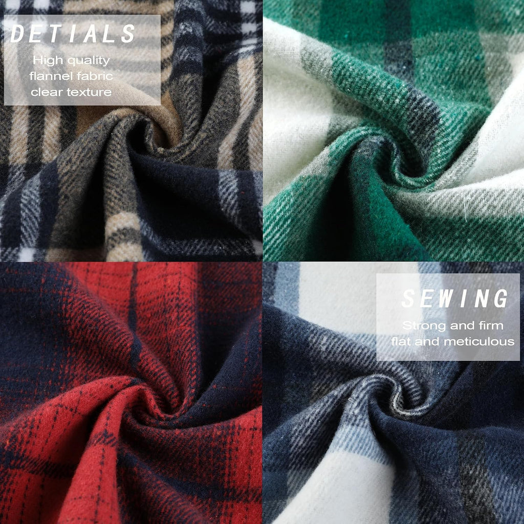 Boys Flannel Shirt Kids Plaid Hoodie Button Down Shirts