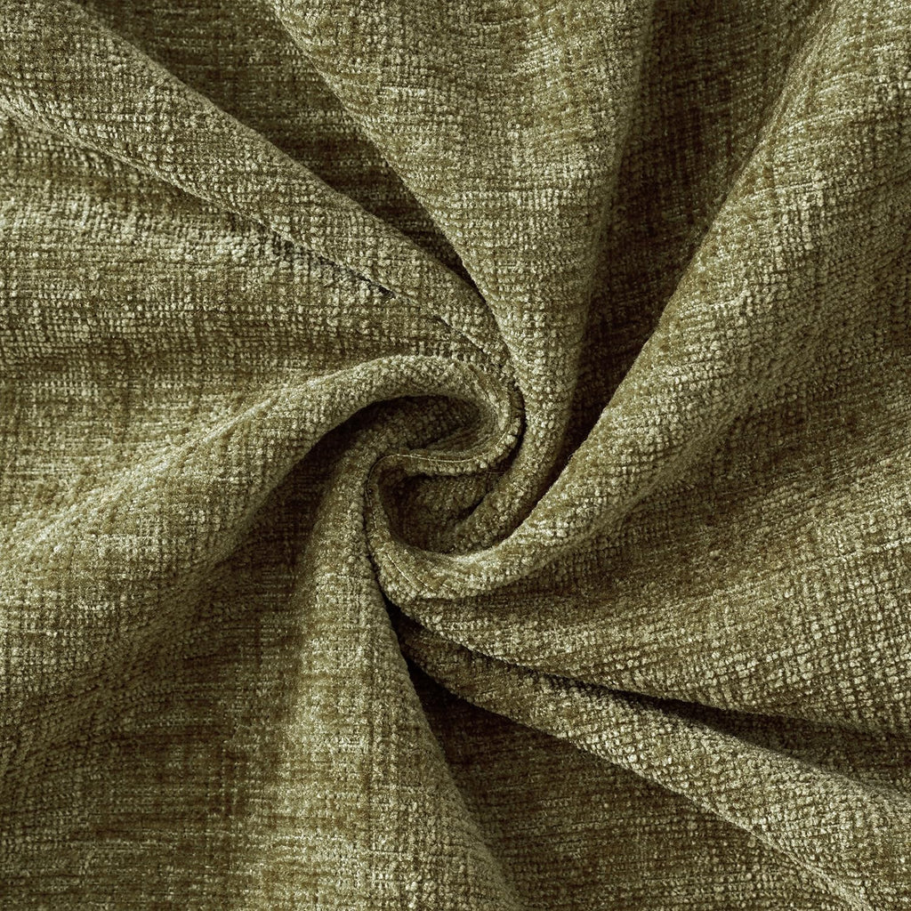 Soft Chenille Throw Pillow Covers Olive Green 20x20 Inch Pack of 2