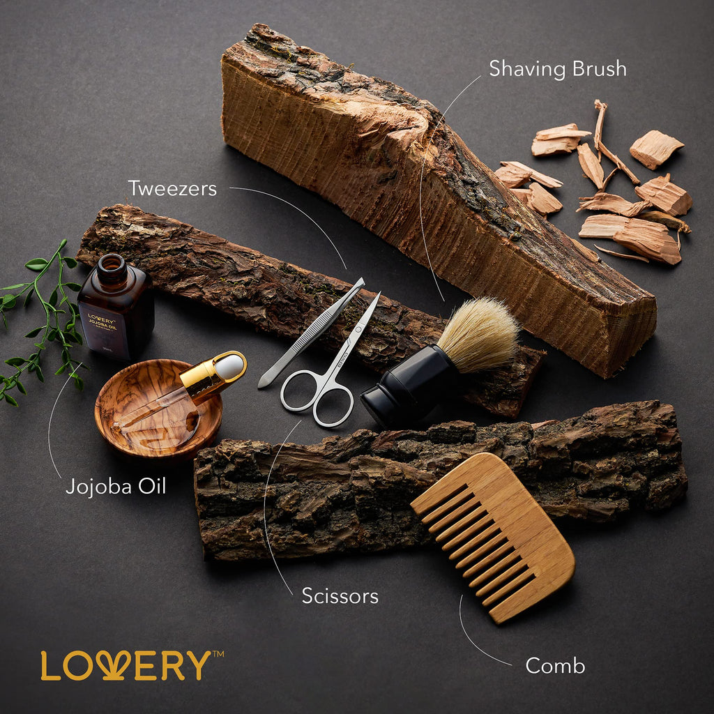 Mens Gift Set, 14Pc Sandalwood Bath Gift Set, Personal Self Care Kit, Gifts from Son, Relaxing Man Gift Basket for