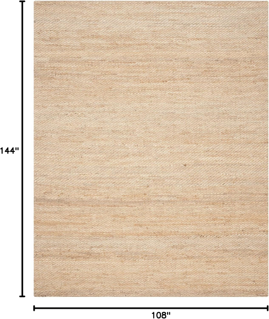 Natural Fiber Area Rug - 9' x 12', Natural, Handmade Jute