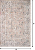 Loloi Skye Collection SKY-01 Blush/Grey 8'-0" x 8'-0" Round Area Rug