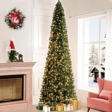 Vienna Prelit Slim Artificial Christmas Tree with Lights