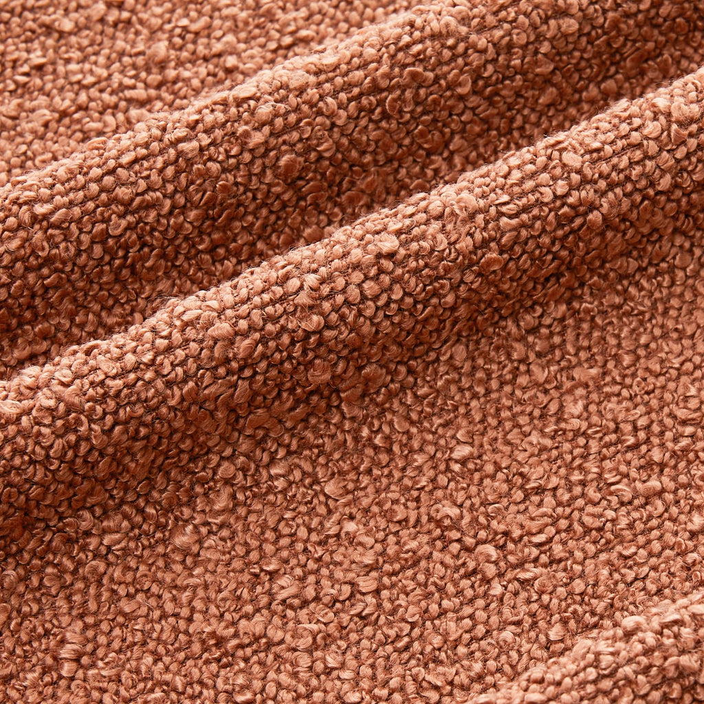 Decorative Boucle Throw Pillow Covers, Rust, 12 x 20 Inches, Pack of 2 - Textured Boho Pillow Covers for Couch and Bed