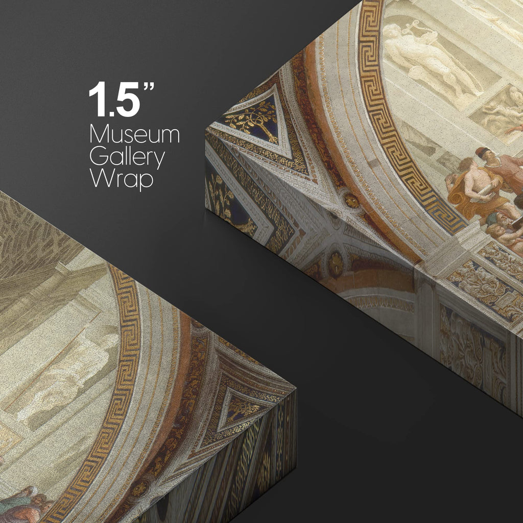 Canvas Print Wall Art The School of Athens by Raphael People Historic Illustrations Fine Art Traditional Scenic