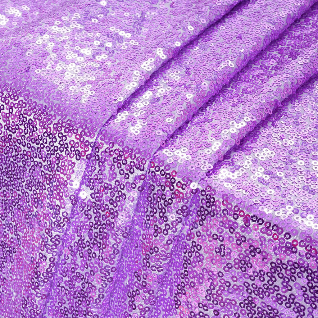 Lavender Sequin Fabric by The Yard, 1 Yard Gold Satin-Backed Thicken Sequin Fabric, 50 Inch Width Glitter Material for