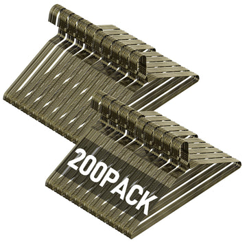 Wire Metal Clothes Hangers Bulk 200 Pack, Ultra Thin, Bronze