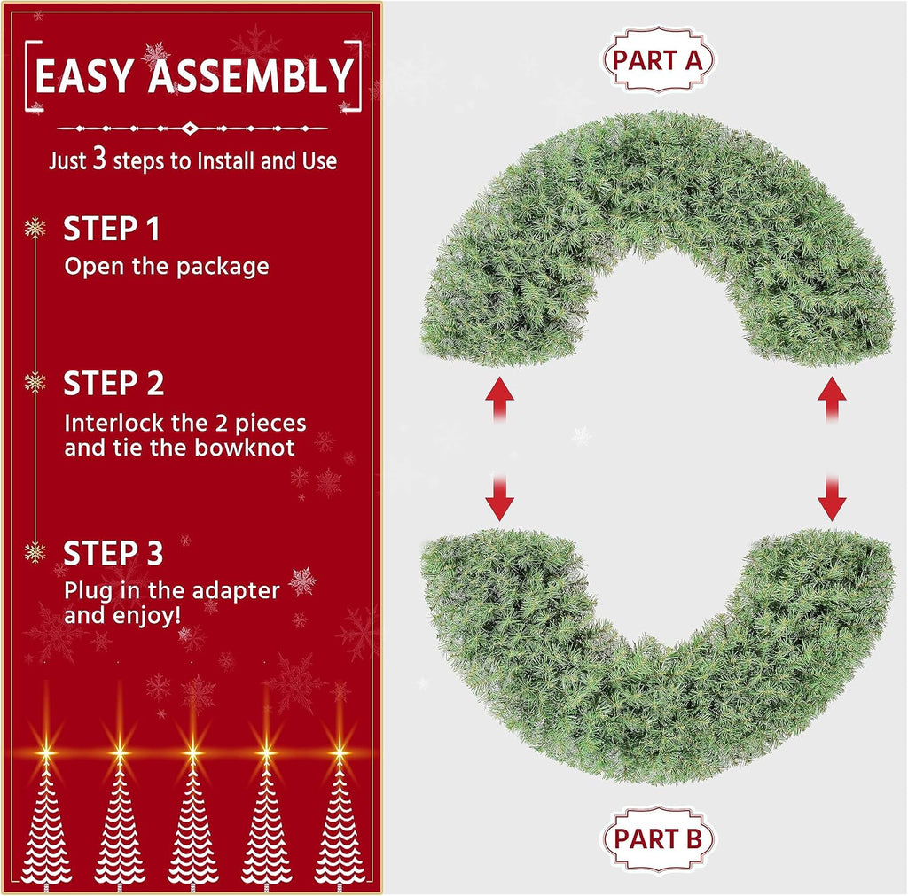 48in Large Artificial Christmas Wreath