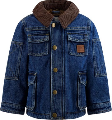 Boys' Sherpa-Lined Utility Jacket Canvas Barn Coat