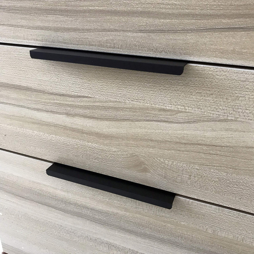 Cabinets Drawers Edge Pulls - 12-Pack, 2" Overall Length, Black, Concealed Tab Pulls Garage Cabinet Drawers