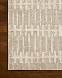 Loloi Amber Lewis Bexley Collection BEX-02 Taupe/Natural 7'-10" x 10' Area Rug Neutral, Textured, Living, Bedroom