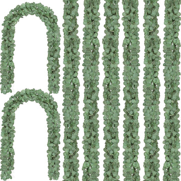 Eucalyptus Garland,Artificial Eucalyptus Leaves Table Greenery Garland Wreath Vines for Wedding Party Table - Set of 36