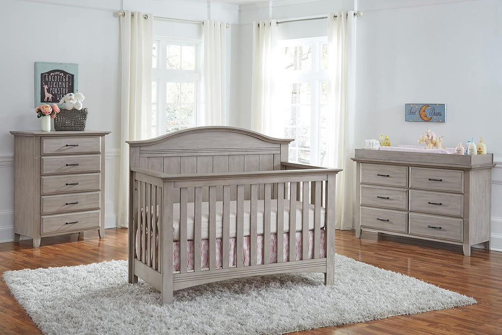 Chandler Premium 4-in-1 Convertible Crib, Stone Wash, GreenGuard Gold Certified