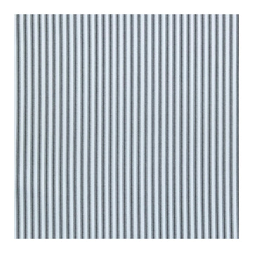 White & Black Ticking Striped Cotton Calico Fabric, 1 Yard