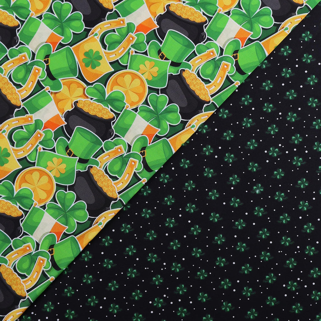 Fabrics St Patrick's Day Cotton Fabric, Gold Cut by The Yard