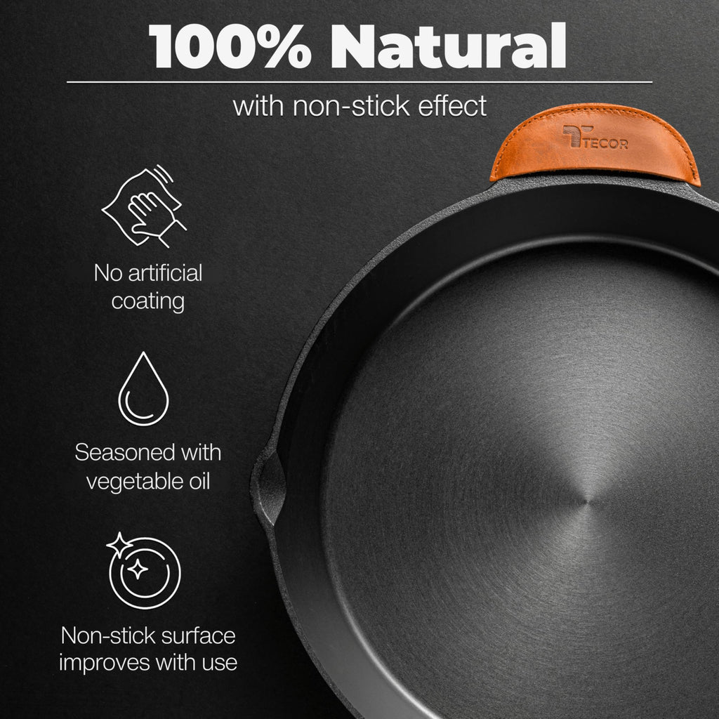 Polished Cast Iron Skillet 12 Inch | No PFAS I German-Engineered