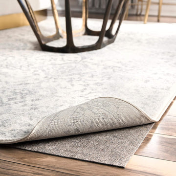 Brody Grey Solid Power Loomed Area Rug Pad, 9' x 12' - Set of 108