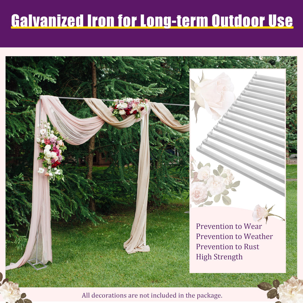 10x20FT Backdrop Stand, Pipe and Drape Backdrop Stand for Parties, Pipe Kit Curtain Frame, Curtain Frame Stand, Studio