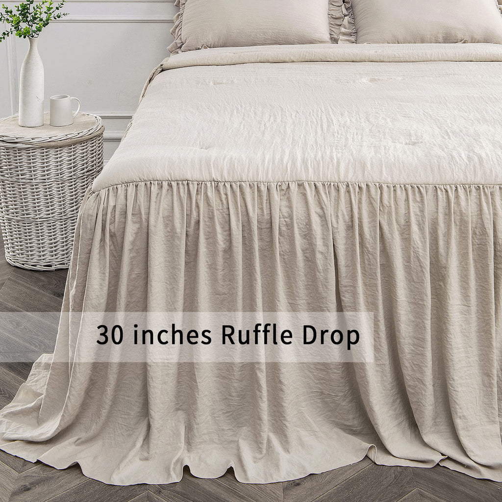 Home Bedding Bedspread Set Quilt - Farmhouse Bedspread Summer Coverlet Bed Spreads, Lightweight Quilt Chic Vintage