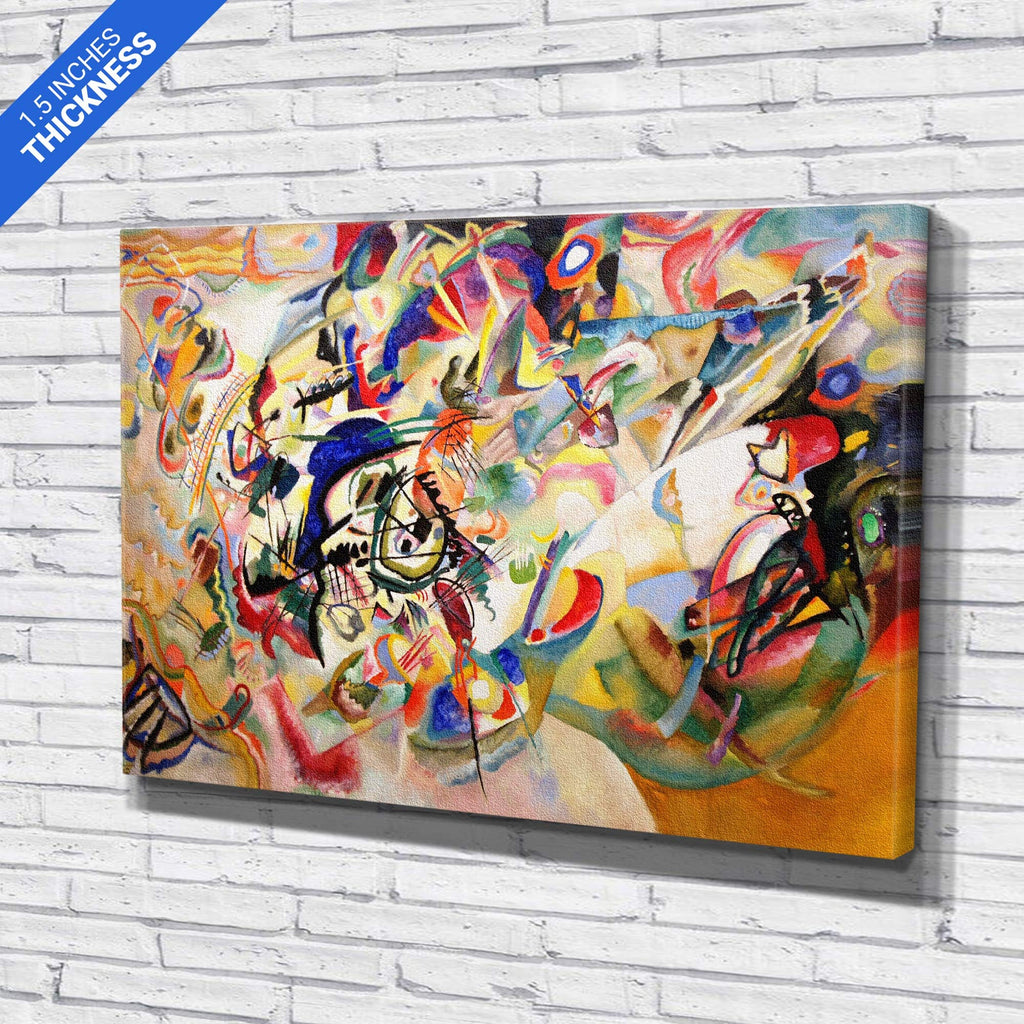 Composition VII by Wassily Kandinsky Canvas Art Wall Home Decor - Various Sizes (45in x 30in Gallery Wrapped)
