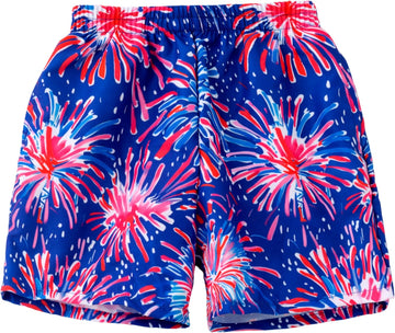 Boys Swim Trunks Summer Toddler Swim Shorts Kids Swimwear Board Shorts with Liner Bathing Suit Bathing Suit